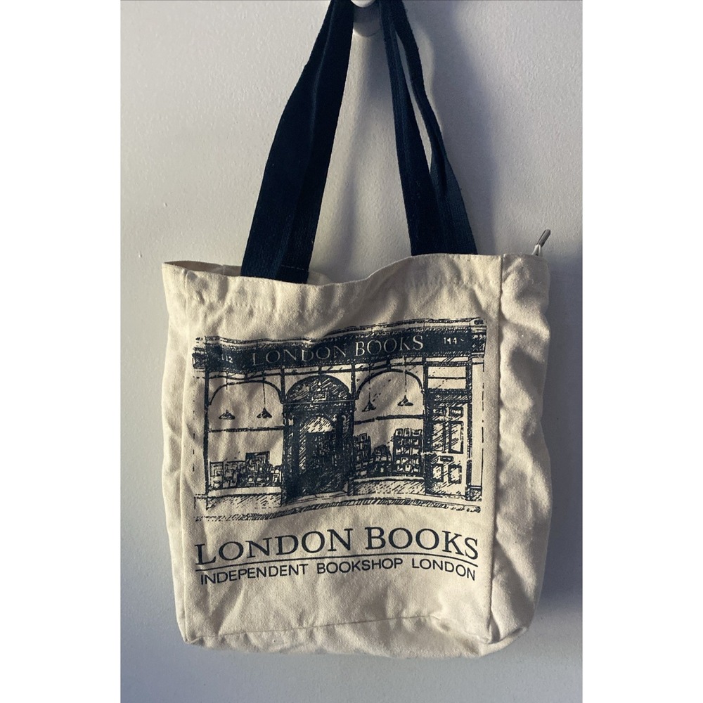 London Bookstore Independent Book Shop Canvas Bag Women One Shoulder Tote Bag
